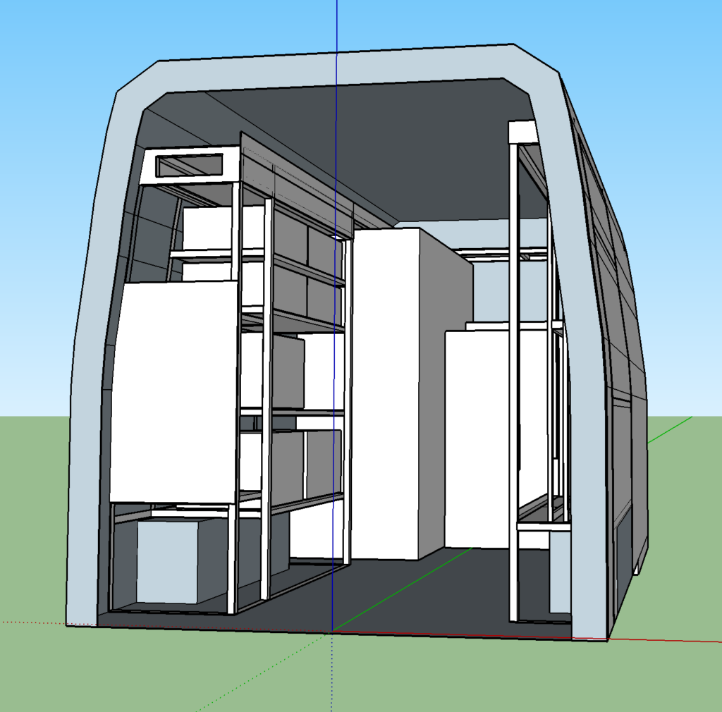 Showing our Sketchup Design of our Sprinter