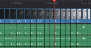 Clips on Resolve Timeline